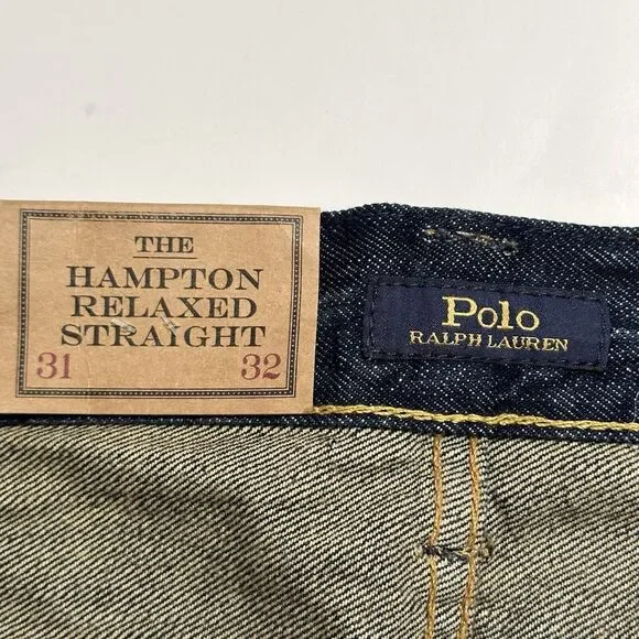 Polo Ralph Lauren The Hampton RelaxedStraight Fit Men’s Denim Blue 31 X 32 NWT